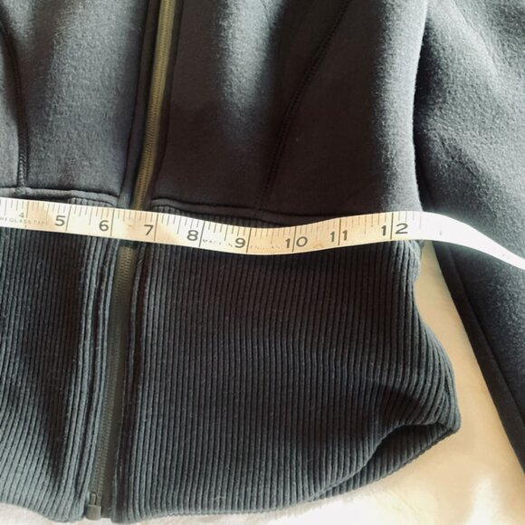 Zara Scuba Black Fitted Neoprene -Effect Jacket - Picture 15 of 16